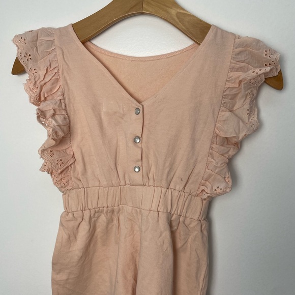 Louis Louise Angia Jersey Romper Pale pink, 4Y - Picture 7 of 7